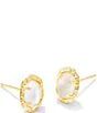 Copy of Daphne Stud Earring Gold Ivory MOP