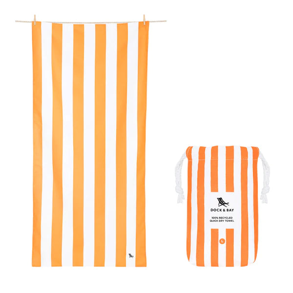 Orange Cabana Large Towel