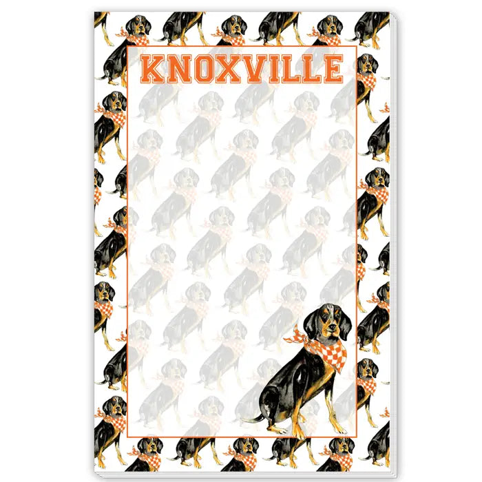 Knoxville Orange Coonhound Large Notepad