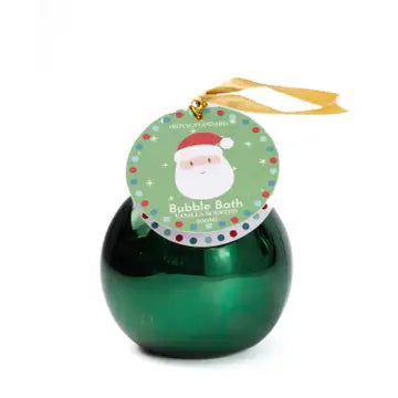 Festive Santa Bubble Bath Red Ornament