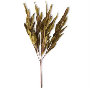 21" Brown & Green Eva Leaf Spray Stem