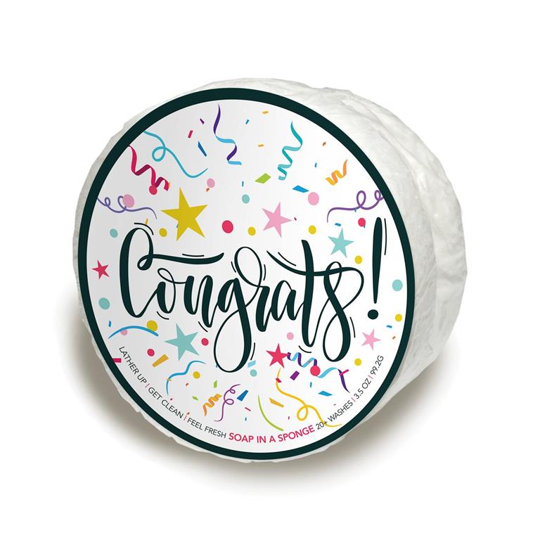 Congrats Soap in a Sponge