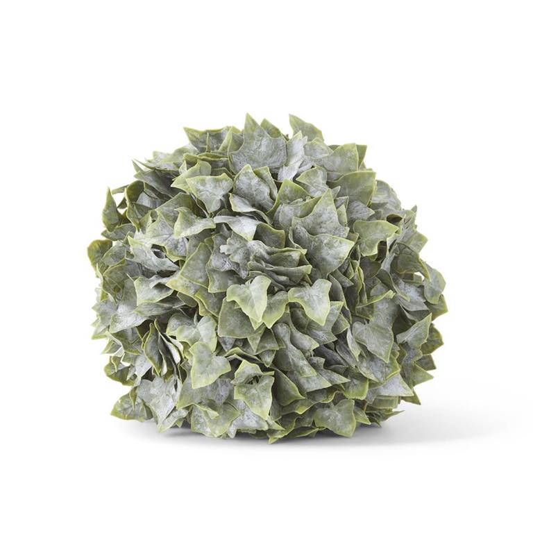9 inch Real Touch Powdered English Ivy Ball Ornament