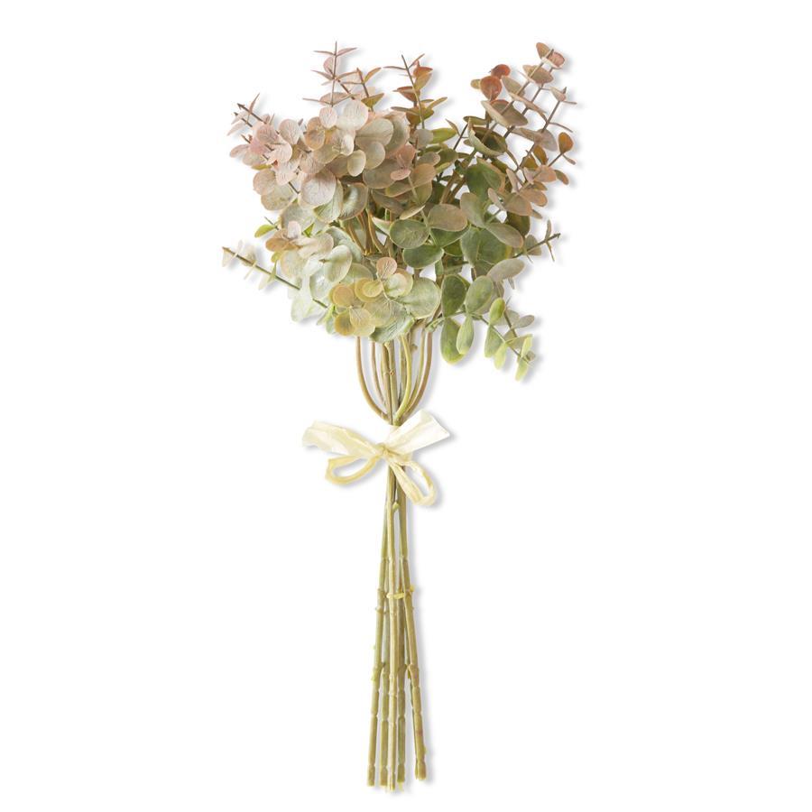 14.5 Inch Green & Gold Eucalyptus Bundle (6 Stems)