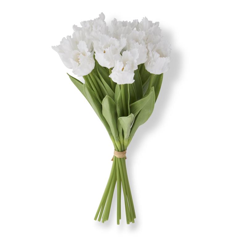 13.5 Inch White Real Touch Mini Tulip Bundle