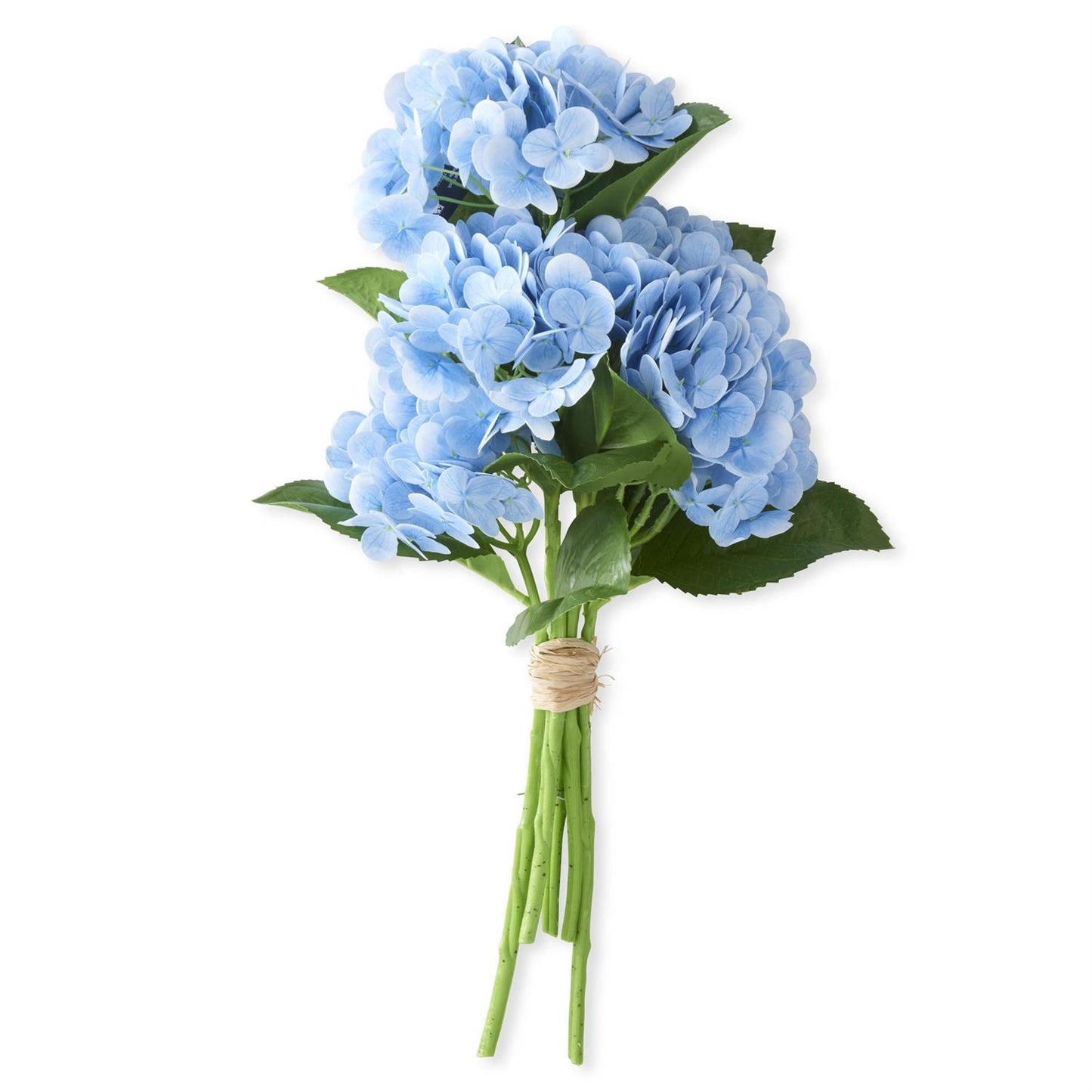 13 Inch Light Real Touch Hydrangea Bundle - Blue