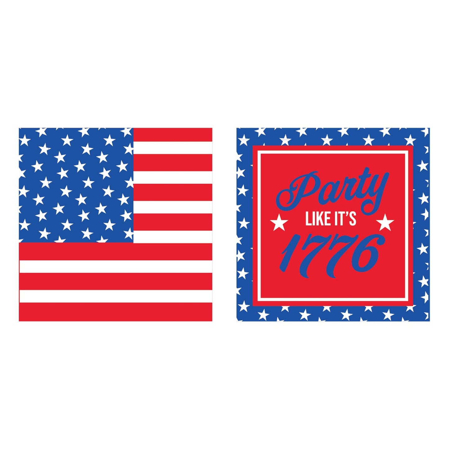 Party Like It's 1776 Cocktail Napkin