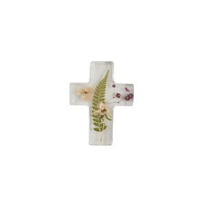 Dried Flowith Fernwer Resin Cross