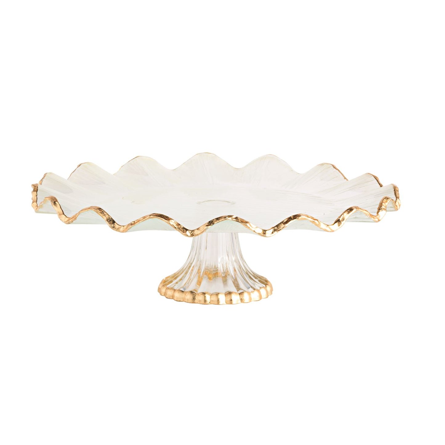 Gold Glass Cake Stand