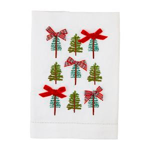 TREE REPEAT EMBROIDERED TOWEL