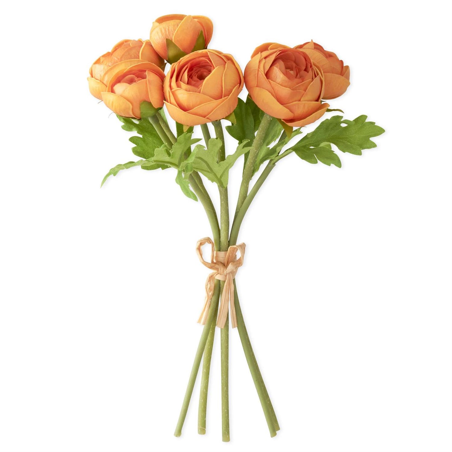 10.75 Inch Yellow Real Touch Ranunculus Bundle (6 Stems)