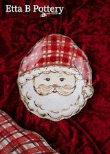 Santa Shaped Plate