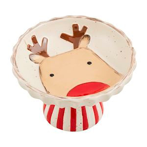 DEER FARM PEDESTAL CANDY DISH