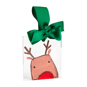 REINDEER ACRYLIC XMAS ORNAMENT
