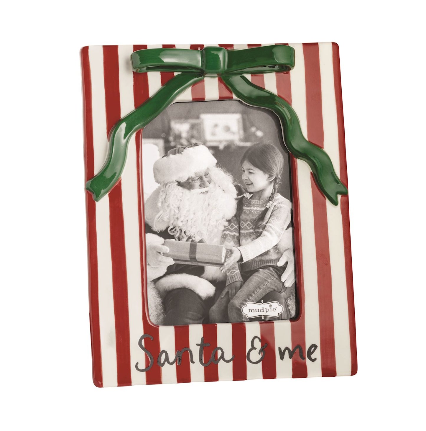 Ceramic Xmas Bow Frame