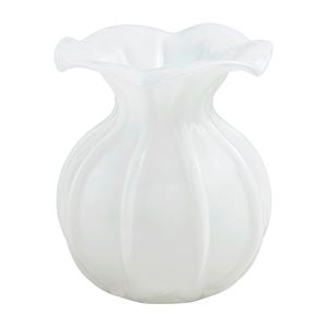Small Ruffle Glass Vase