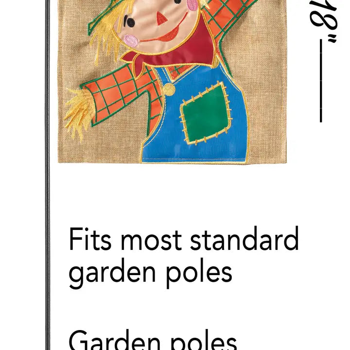 Garden Welcome Fall Scarecrow Flag