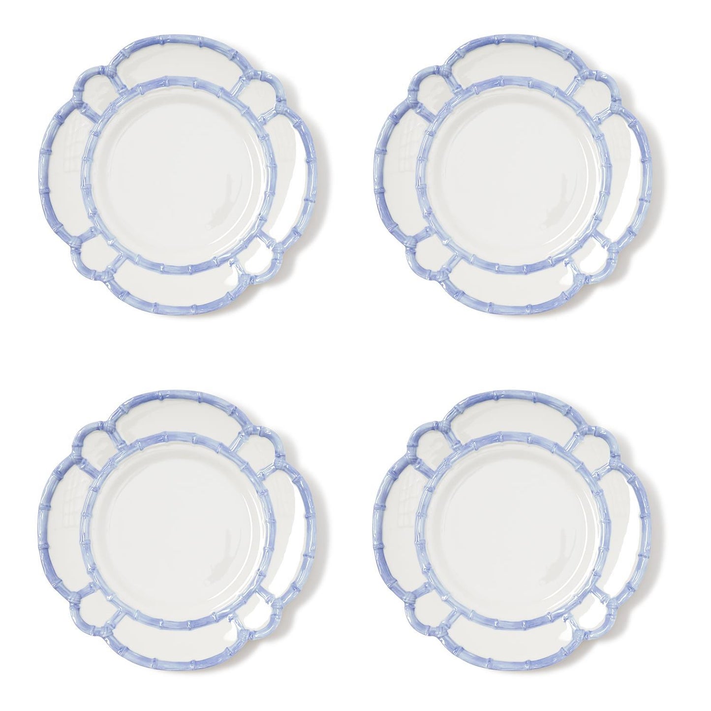 French Blue Bamboo Touch Dinner Plate