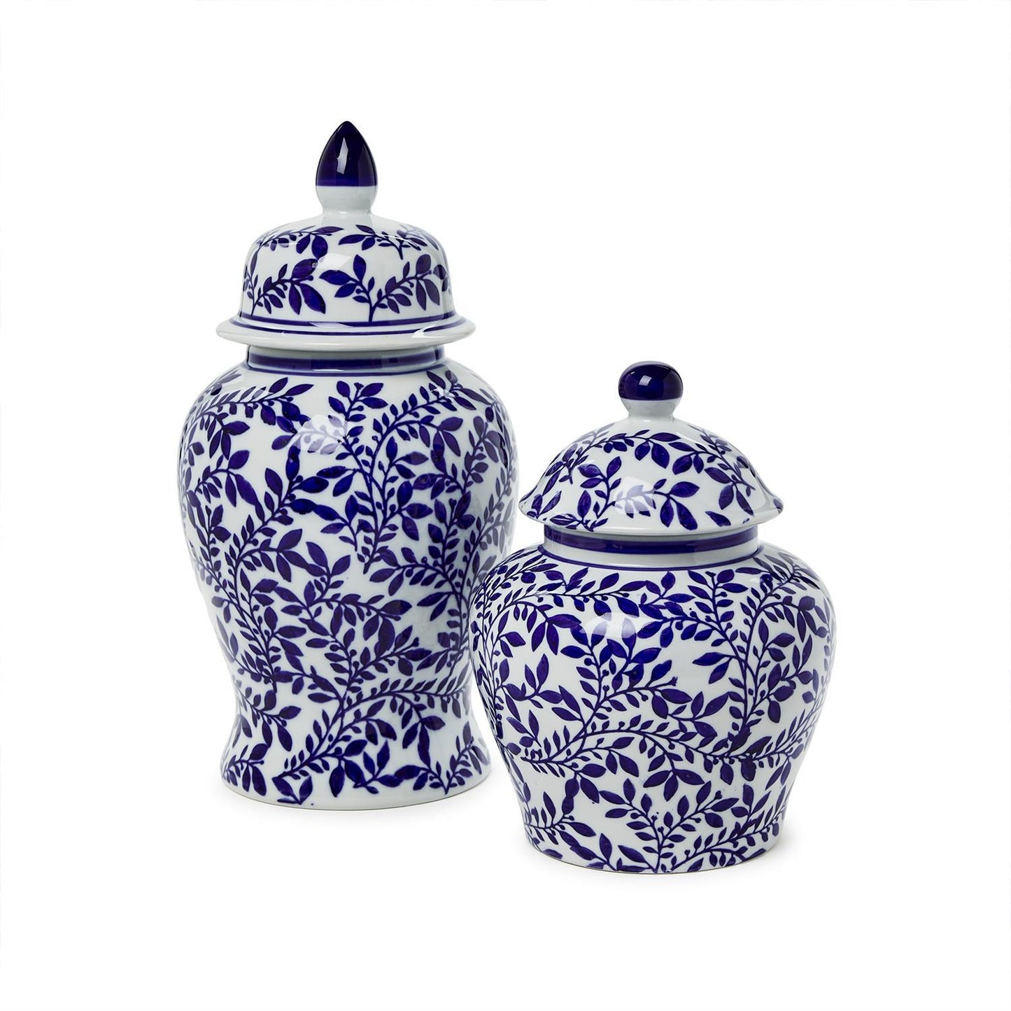 Blue & White chinoiserie Temple Jars
