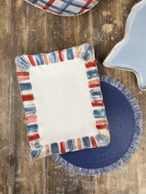 Americana -Fluttered Rectangle Tray