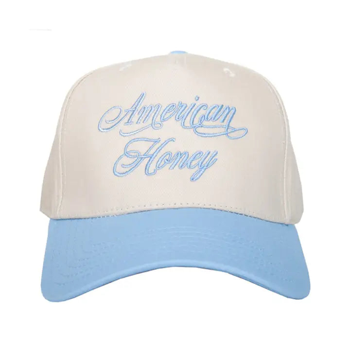 American Honey Two-Toned Trucker Hat -Blue