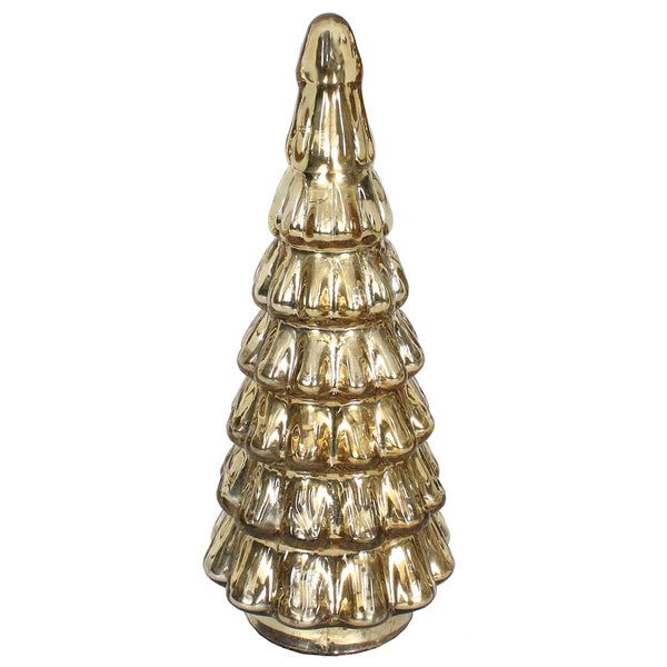 Christmas Tree Forest 5" x 12" H - Mercury Gold