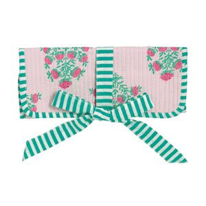 Block Print Jewelry Roll Blush