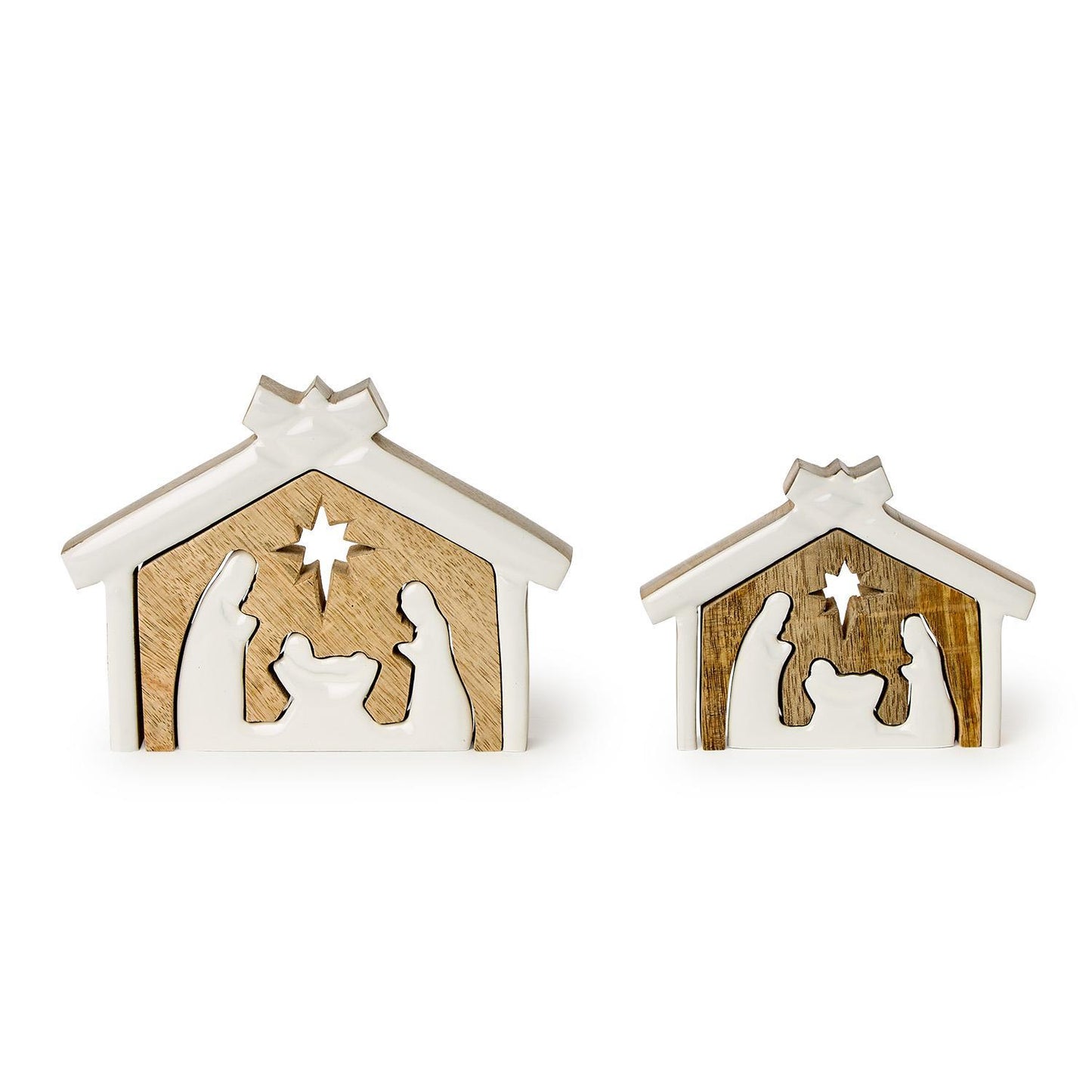 Hand-Crafted Nativity Scene