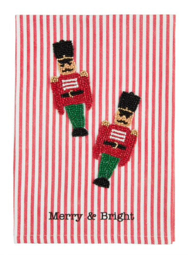 Nutcracker Christmas Bead Towel
