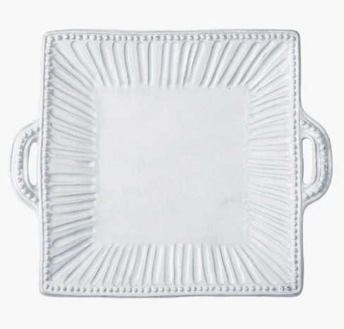 Incanto Stripe Handled Square Platter
