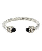 Black Stud Cable Bracelet