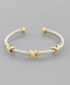 Cross Cable Bracelet