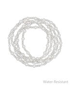 Set of 5 Bracelet - Pearl Silver