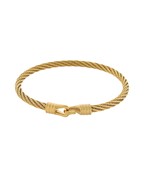 Gold Cable Hook Bracelet