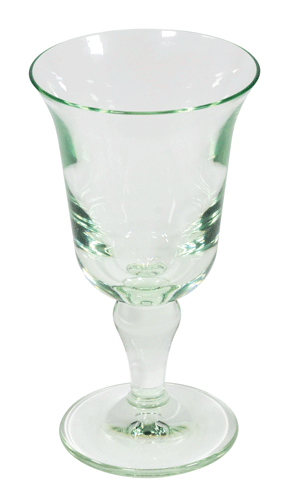 Acrylic Flared Water Glass - Light Green