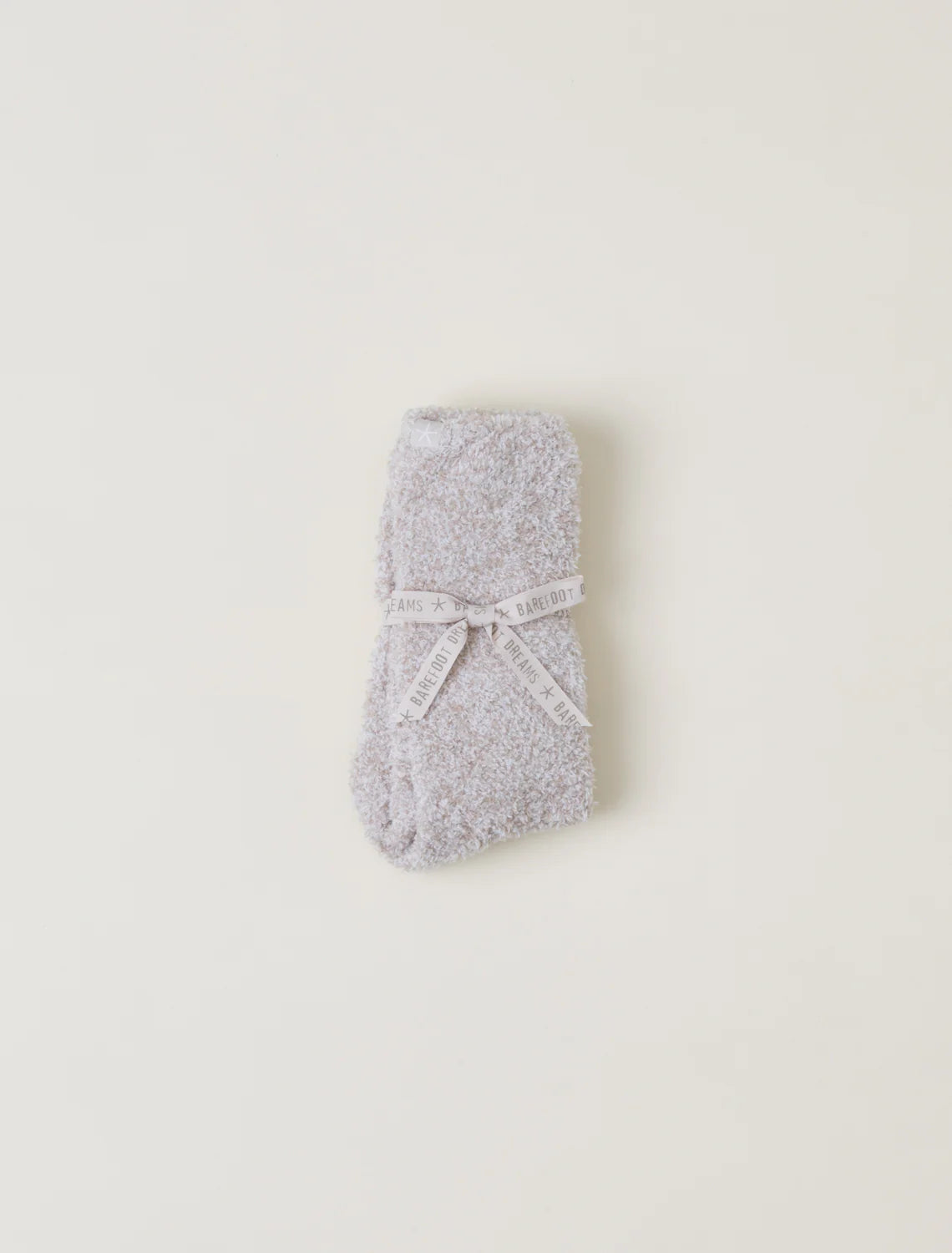 BU614 CC Heathered Women's Socks-Stone/White