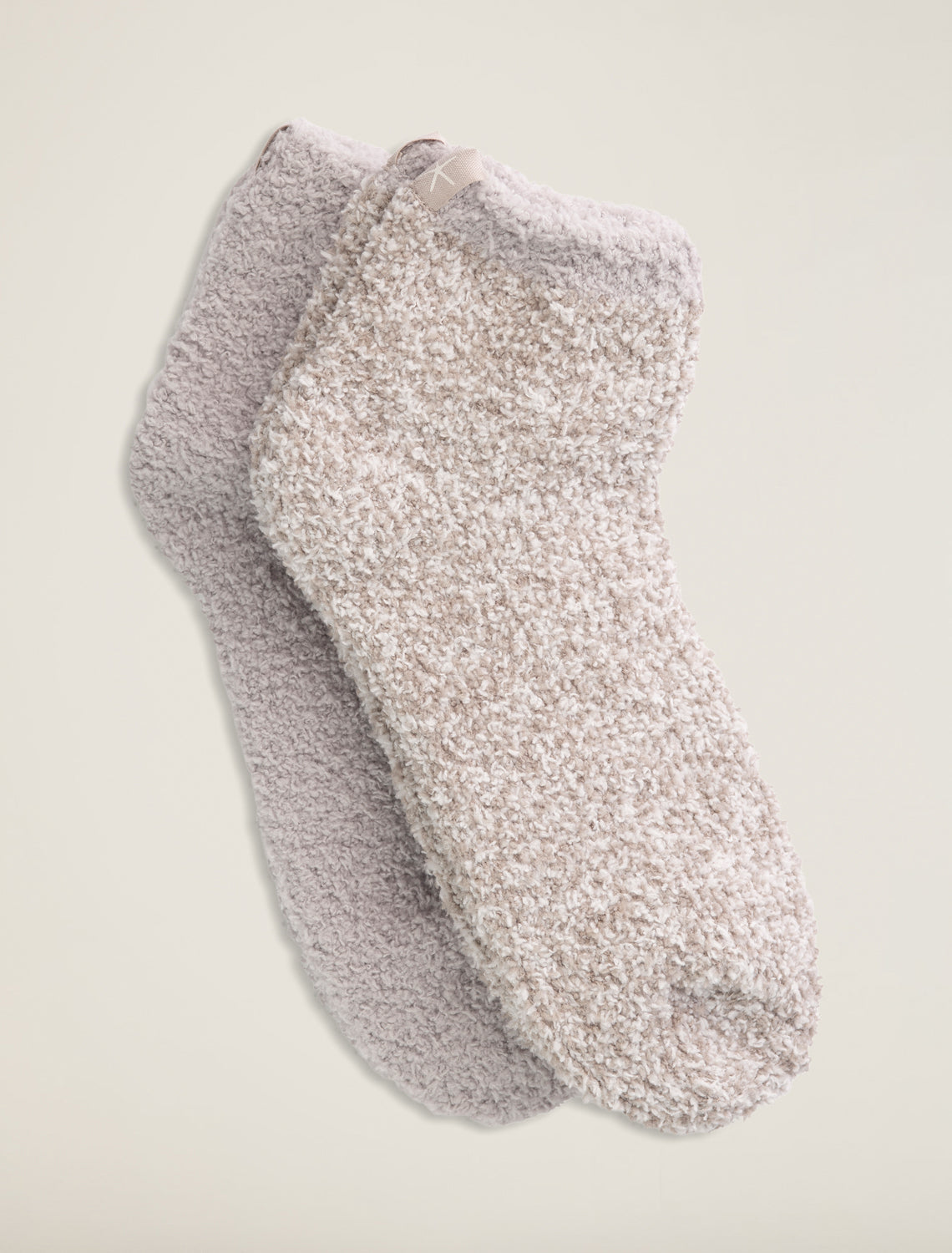 CozyChic two pair tennis socks - oyster multi