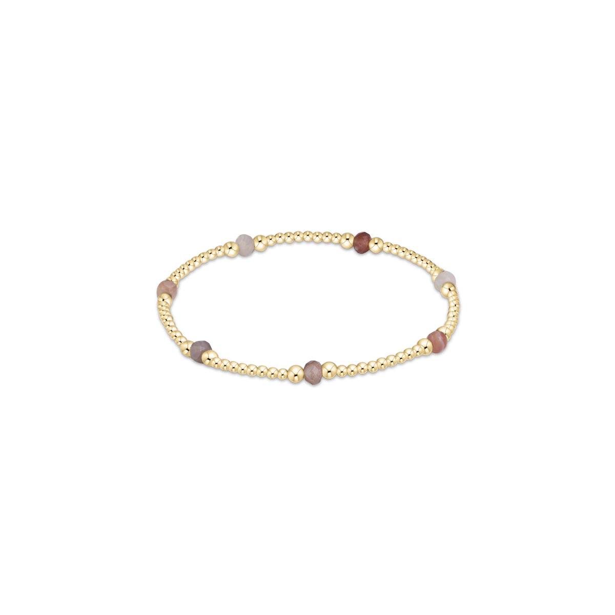Extends Purpose Gemstone 4mm Bracelet - Botswana Agate
