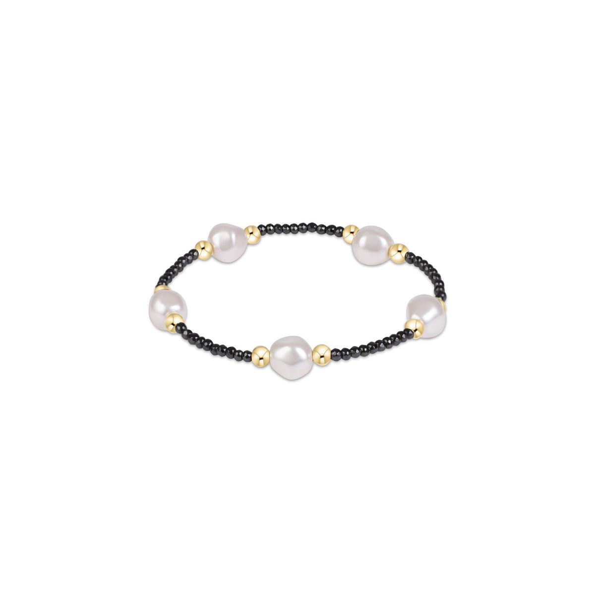 Extends Purpose Admire Pearl 8mm Faceted Hematite