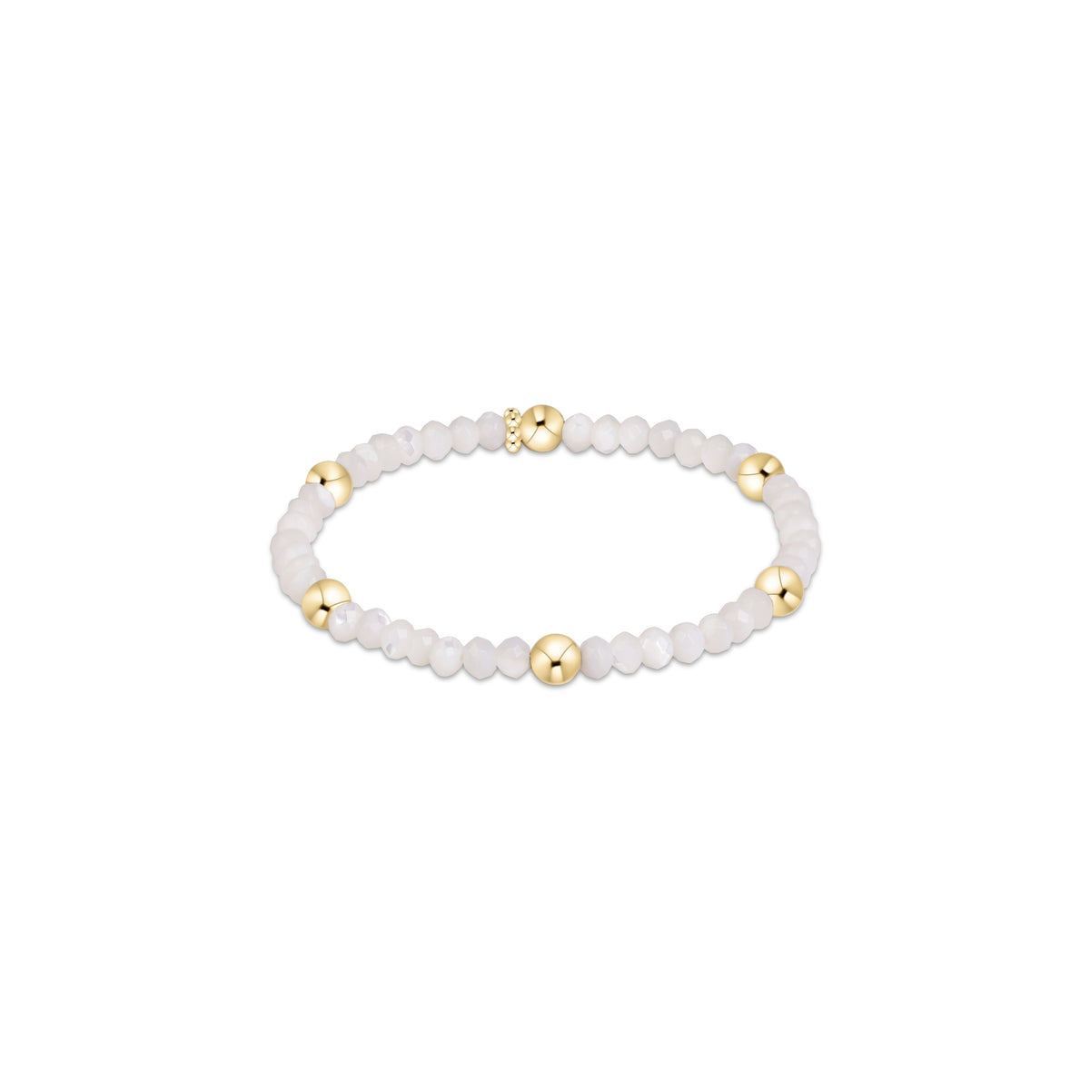 Presence Gemstone 4mm Bracelet - Mother Of Pearl