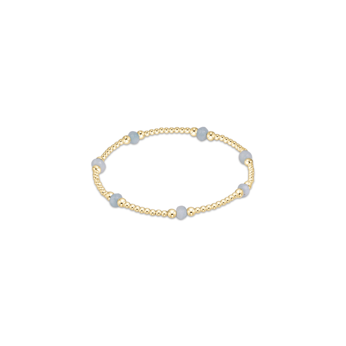 Purpose Gemstone 4mm Bracelet - Aquamarine
