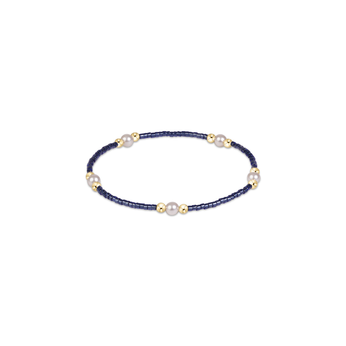 Hope Purpose Pearl Bracelet - Navy