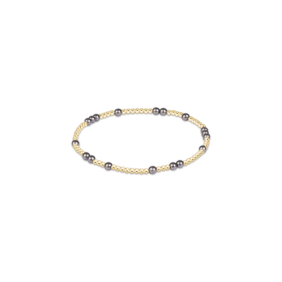 Hope Unwritten Pearl Dark Grey 3mm Bracelet