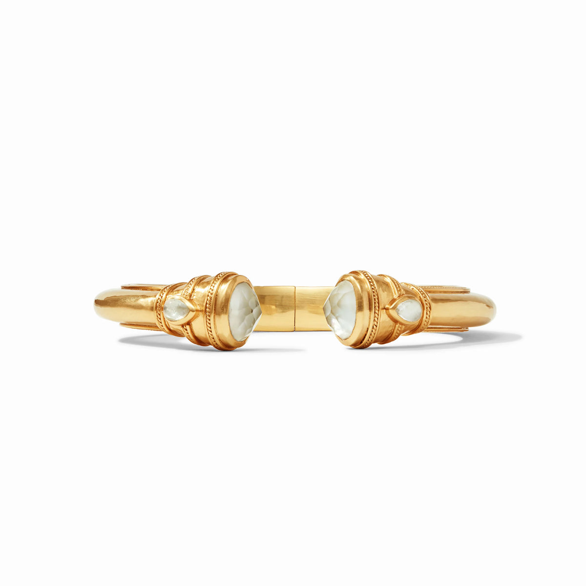 Cannes Demi Cuff - Iridescent Clear Crystal