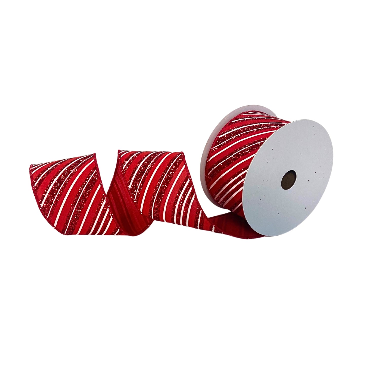 Perfection Peppermint Stripe Ribbon Red/White 2.5" x 10yd