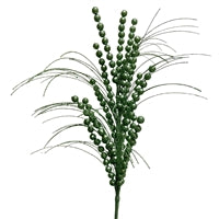 Glittery Grass Ball Spray 26" - Sage