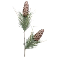 Small Iced Chocolate Aspen Pinecone Spray