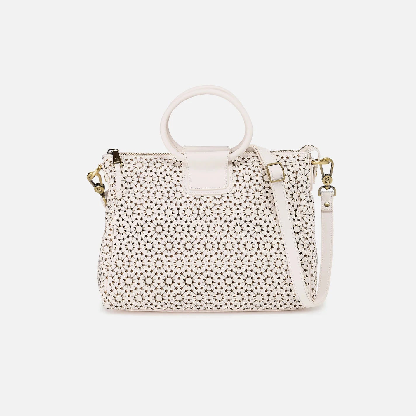 Sheila Medium Satchel - Ecru