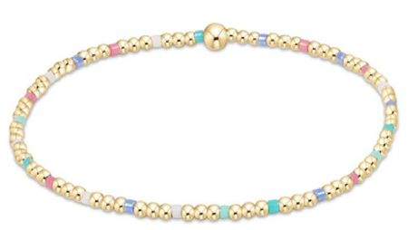 egirl Hope Sincerity Pattern 2mm Bead Bracelet - Hot Mess