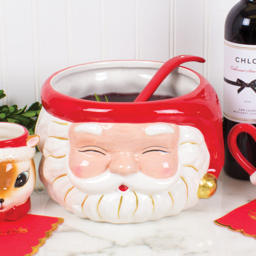 Punch Bowl & Ladle - Santa